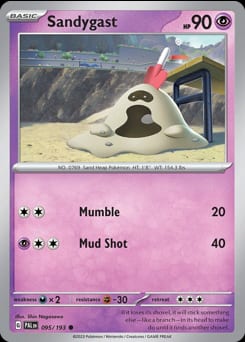 Paldea Evolved Sandygast #95 card