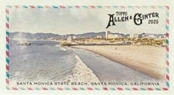 2025 Topps Allen & Ginter Beachin' It (Minis) Santa Monica State Beach #BI-26 card