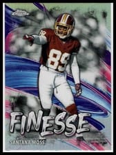 2024 Topps Chrome Finesse Santana Moss #F-25 card
