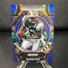 2025 Panini Prizm Black Kaleidoscopic Santana Moss #18 card
