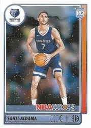 2021-22 Hoops Winter Base Set Santi Aldama #207 card