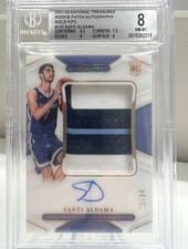 2021 Panini National Treasures Santi Aldama #122 card