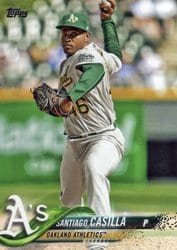 2018 Topps Base Set Santiago Casilla #509 card