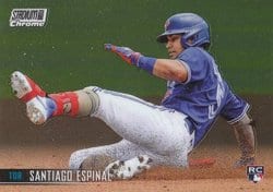 2021 Stadium Club Chrome Base Set Santiago Espinal #307 card