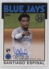 2021 Topps 1986 Topps Baseball Autographs Santiago Espinal #86A-SE card