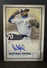 2021 Topps 70 Years of Topps Autographs Santiago Espinal #70YA-SE card