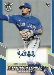 2021 Topps Big League Opening Act Autographs Santiago Espinal #OAA-SE card