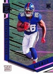 2018 Donruss Elite Base Set Saquon Barkley #156 card