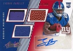 2018 Panini Absolute Base Set Saquon Barkley #156 card