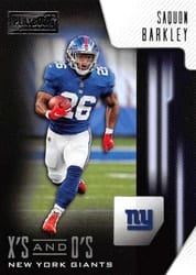 2018 Panini Playbook X's and O's Saquon Barkley #4 card