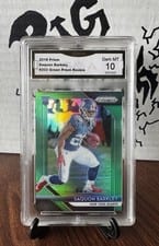 2018 Panini Prizm Saquon Barkley Green Prizm #202 card