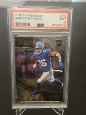 2018 Panini Select Saquon Barkley Silver Prizm #202 card