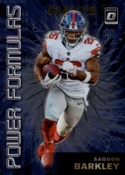 2019 Donruss Optic Power Formulas Saquon Barkley #PF-9 card