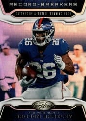 2019 Panini Certified Record Breakers Saquon Barkley #RB-SB card