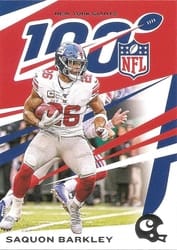 2019 Panini Chronicles Base Set Saquon Barkley #67 card