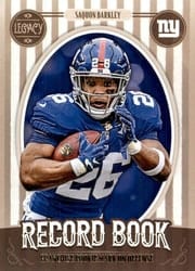 2019 Panini Legacy Record Book Saquon Barkley #RB-SB card