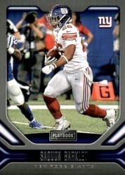 2019 Panini Playbook Base Set Saquon Barkley #61 card