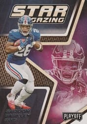 2019 Panini Playoff Star Gazing Saquon Barkley #5 card
