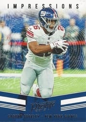2019 Panini Prestige Impressions Saquon Barkley #IP-SB card