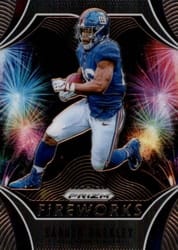 2019 Panini Prizm Fireworks Saquon Barkley #14 card