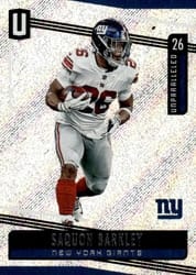 2019 Panini Unparalleled Base Set Saquon Barkley #121 card