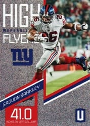 2019 Panini Unparalleled High Flyers Saquon Barkley #HF-SB card