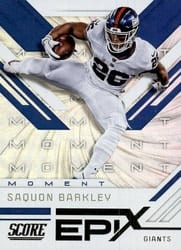 2019 Score Epix Moment Saquon Barkley #EM-8 card