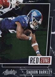 2020 Panini Absolute Red Zone Saquon Barkley #5 card