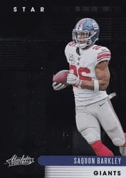 2020 Panini Absolute Star Gazing Saquon Barkley #14 card