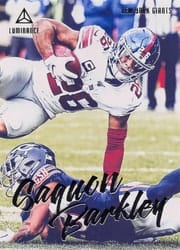 2020 Panini Luminance Base Set Saquon Barkley #74 card