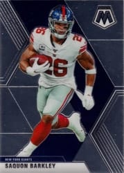 2020 Panini Mosaic Base Set Saquon Barkley #150 card