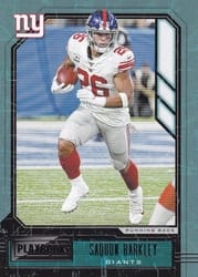 2020 Panini Playbook Base Set Saquon Barkley #55 card