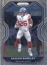 2020 Panini Prizm Base Set Saquon Barkley #160 card