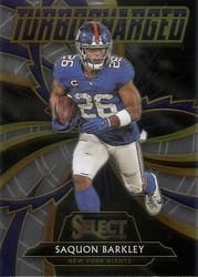2020 Panini Select Turbocharged Saquon Barkley #T10 card