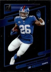 2021 Clearly Donruss Base Set Saquon Barkley #37 card