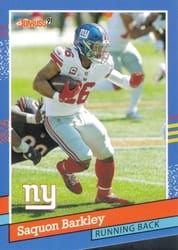 2021 Donruss Retro 1991 Saquon Barkley #91-16 card