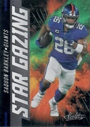 2021 Panini Absolute Star Gazing Saquon Barkley #20 card