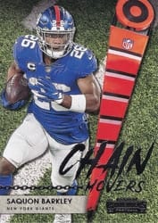 2021 Panini Contenders Chain Movers Saquon Barkley #CM-SBA card