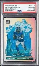 2021 Panini Donruss Downtown Saquon Barkley #DT-6 card