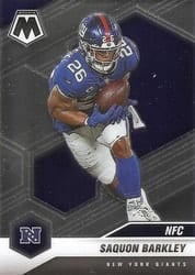 2021 Panini Mosaic Base Set Saquon Barkley #211 card