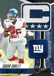 2021 Panini Playbook Captains Saquon Barkley #CAP-SBA card
