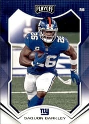 2021 Panini Playoff Base Set Saquon Barkley #111 card