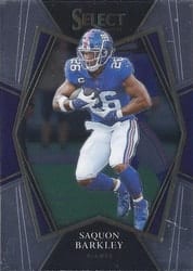 2021 Panini Select Base Set Saquon Barkley #126 card
