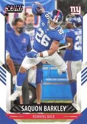 2021 Score Base Set Saquon Barkley #62 card