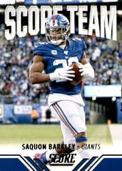 2021 Score Score Team Saquon Barkley #ST20 card