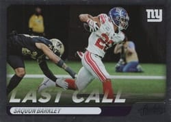 2022 Panini Absolute Last Call Saquon Barkley #LC-13 card