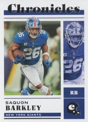2022 Panini Chronicles Base Set Saquon Barkley #19 card