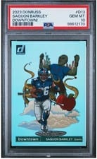 2023 Donruss Downtown! Saquon Barkley #D-13 card