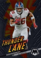 2023 Panini Mosaic Thunder Lane Saquon Barkley #TL-SB card