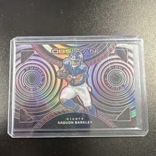 2023 Panini Obsidian Tunnel Vision Saquon Barkley #21 card